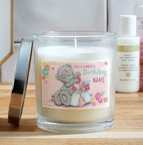 Me To You Birthday Personalised Candle