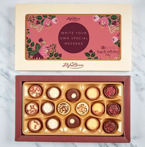 Personalised With Your Message Chocolates - Box of 16