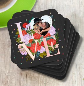 Love Photo Upload Coaster